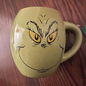 Green Grinch Christmas mug